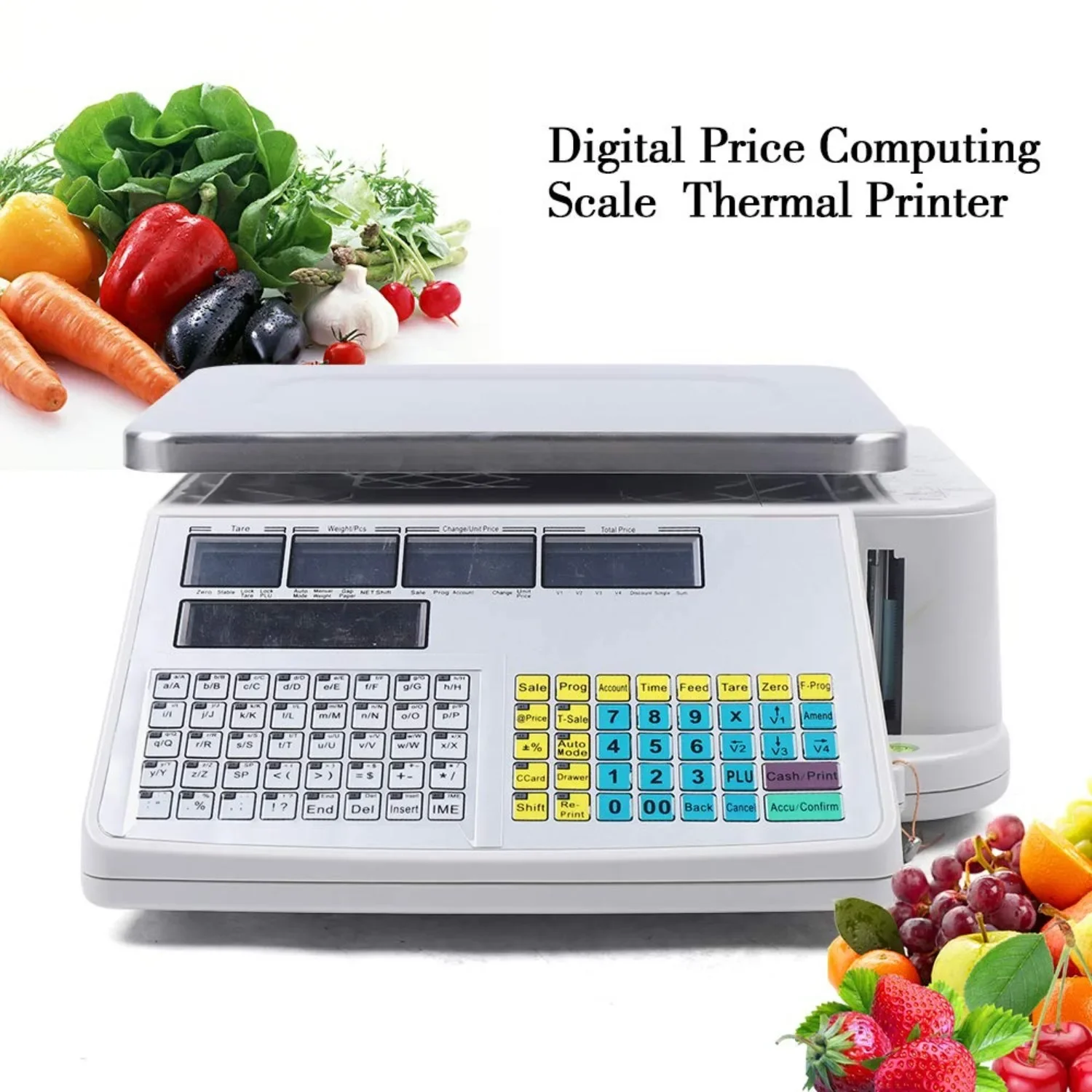 BYMAOCAR Price Computing Scale w/ Label Printer 110v Food Computing Retail Price Scale with Printer 66lb Display Digital
BYMAOCAR Price Computing Scale w/ Label Printer 110v Food Computing Retail Price Scale with Printer 66lb Display Digital