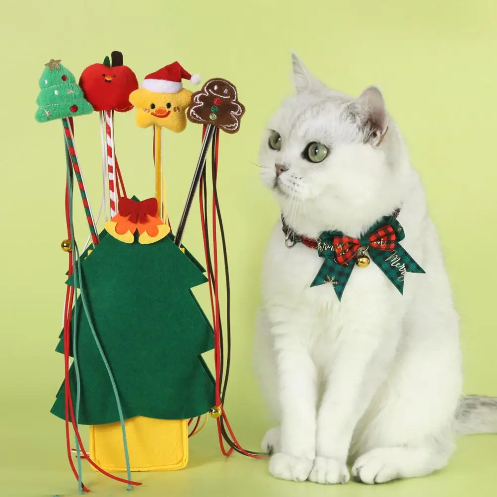 Christmas Themed Cat Teaser Wand Set with Plush Rod Colorful Hairball Cat Toys for Cats Christmas Cat Toy Teaser Wand
Christmas Themed Cat Teaser Wand Set with Plush Rod Colorful Hairball Cat Toys for Cats Christmas Cat Toy Teaser Wand