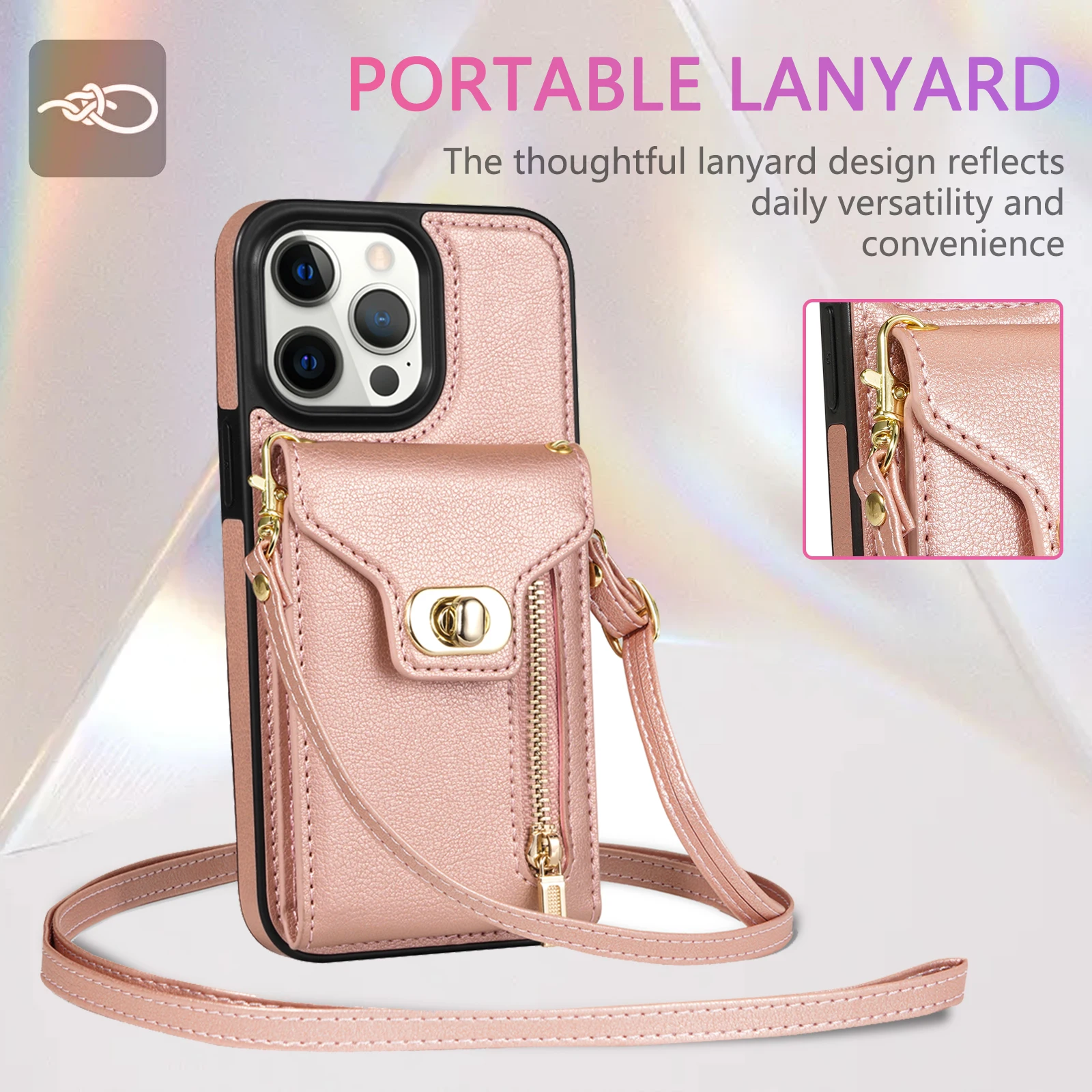 Zipper Crossbody Wallet Case For Iphone 14 13 15 Pro Max 12 11 Xr Xs 8 7 Plus Se 2022 Metal Buckle Leather Card Slot Phone Cover
Zipper Crossbody Wallet Case For Iphone 14 13 15 Pro Max 12 11 Xr Xs 8 7 Plus Se 2022 Metal Buckle Leather Card Slot Phone Cover