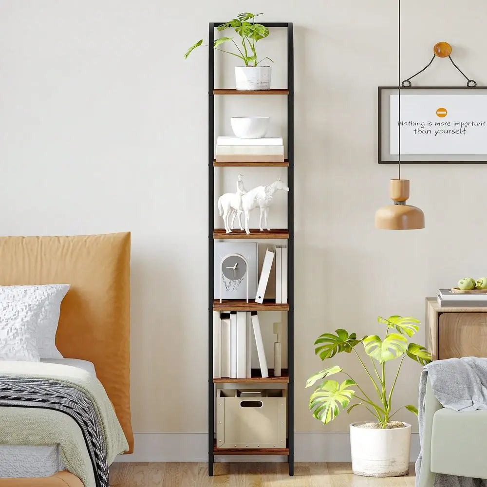 Bookshelf Narrow Bookcase Tall Storage Rack With Steel Frame Display Standing Shelf Unit Skinny Book Shelf For Study
Bookshelf Narrow Bookcase Tall Storage Rack With Steel Frame Display Standing Shelf Unit Skinny Book Shelf For Study