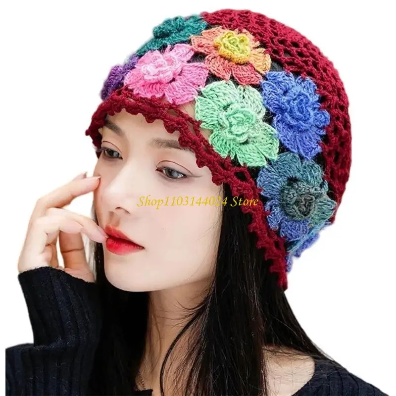 N5KE Stretchy Knitted Brimless HollowOut Design Flower Pattern Casual Skull Hat Music Festival Headwear For Women And Teens
N5KE Stretchy Knitted Brimless HollowOut Design Flower Pattern Casual Skull Hat Music Festival Headwear For Women And Teens