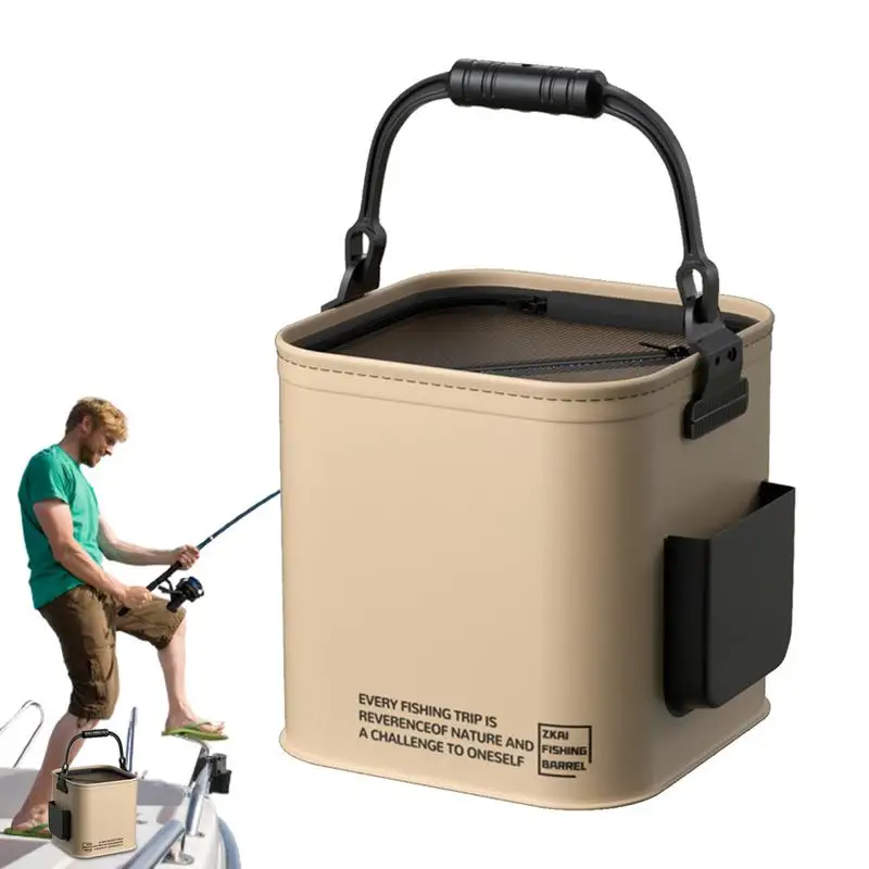 Fishing Bucket Folding Fish Bait Bucket EVA Water Tank 8L/14L Fishing Tackle Live Fish Box Portable Water Bag For Hiking Camping
Fishing Bucket Folding Fish Bait Bucket EVA Water Tank 8L/14L Fishing Tackle Live Fish Box Portable Water Bag For Hiking Camping