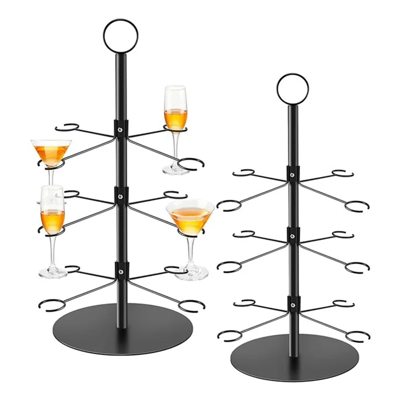 FYBL-Cocktail Tree Stand, Wine Glass Flight Tasting Display For Drinks, 3 Tier - 12 Holders For Champagne, Cocktails
FYBL-Cocktail Tree Stand, Wine Glass Flight Tasting Display For Drinks, 3 Tier - 12 Holders For Champagne, Cocktails