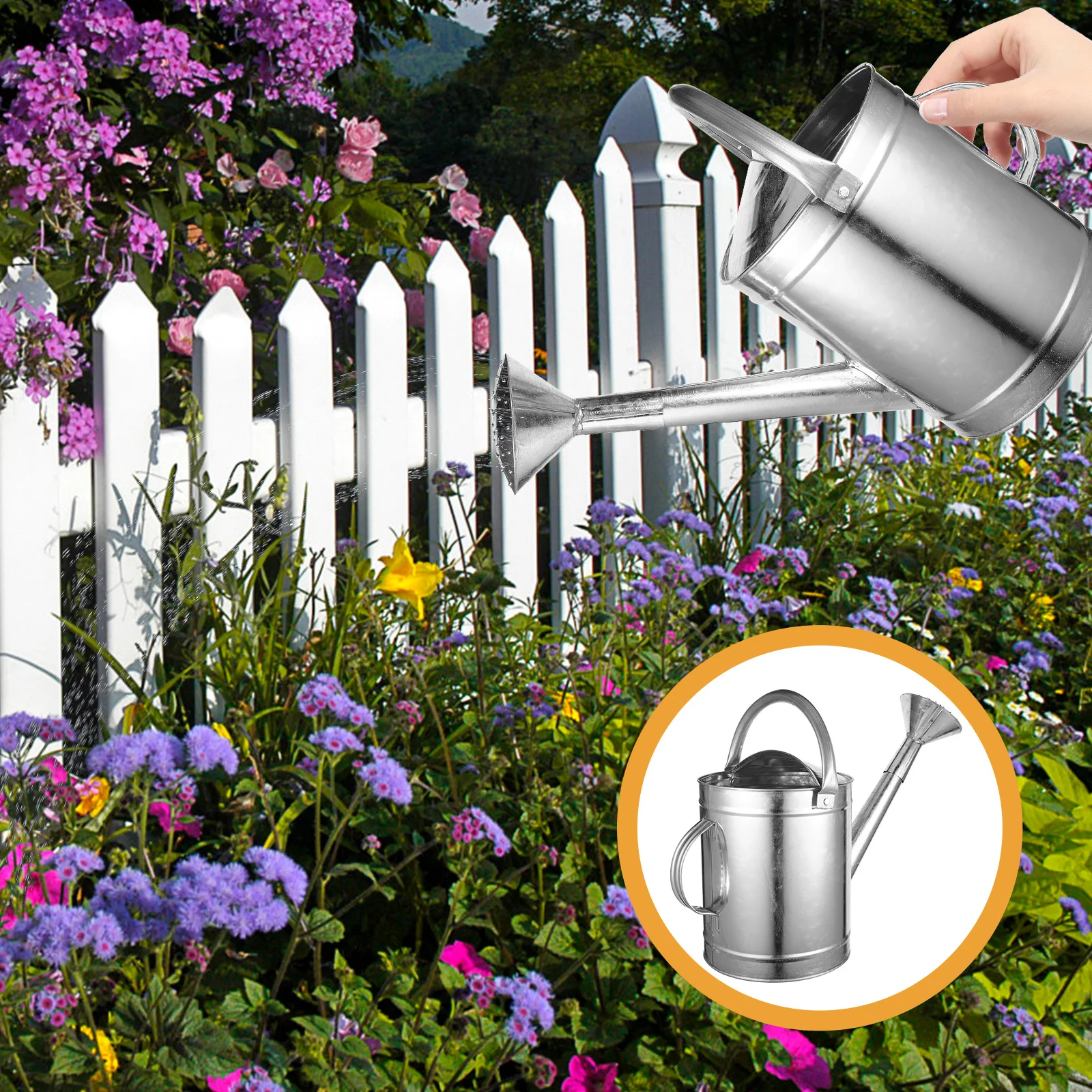 Durable Iron Watering Can Half Opening Top Long Spout Perfect for Indoor Outdoor Plant Watering Bonsai Water Plants Pitcher
Durable Iron Watering Can Half Opening Top Long Spout Perfect for Indoor Outdoor Plant Watering Bonsai Water Plants Pitcher