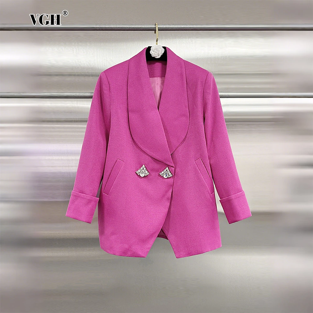 VGH яркий цветной темпераментный блейзер для женщин с лацканами и длинными рукавами, двубортные шикарные модные пальто, женские весенние новые
VGH яркий цветной темпераментный блейзер для женщин с лацканами и длинными рукавами, двубортные шикарные модные пальто, женские весенние новые