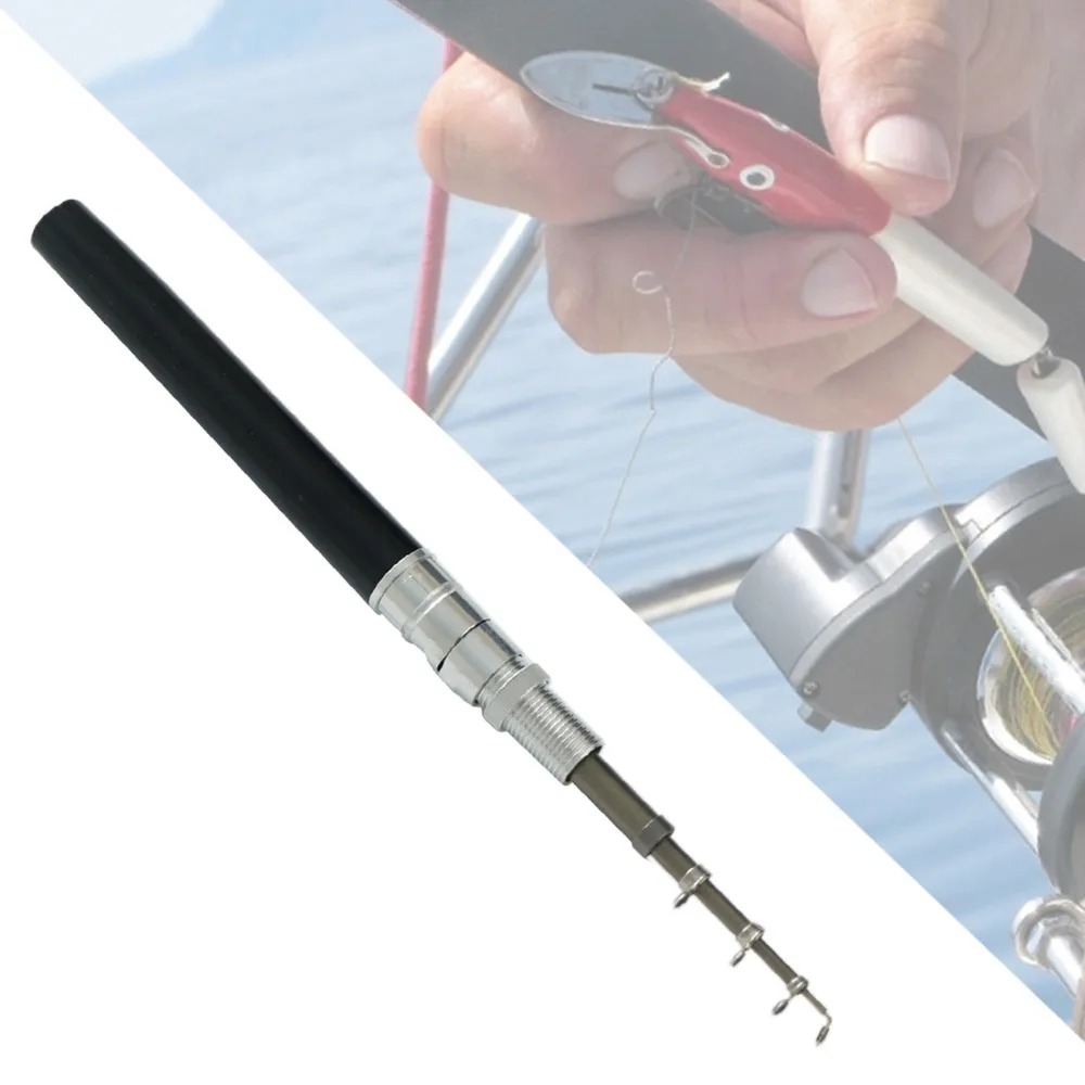 Portable Aluminum Alloy Pen Shape Fishing Rod Lightweight Telescopic Pole Pocket Fishing Rod Mini Fishing Rod for Man
Portable Aluminum Alloy Pen Shape Fishing Rod Lightweight Telescopic Pole Pocket Fishing Rod Mini Fishing Rod for Man