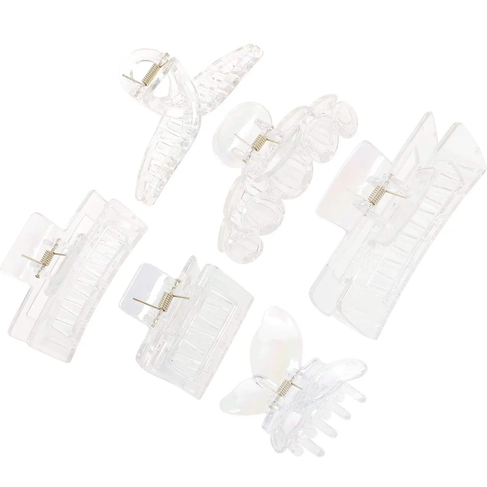 6pcs Claw Claw Hair Clamp Holder Large Size Clear Transparent Accessories for Thick Thin Hair Women Resin Style Tool
6pcs Claw Claw Hair Clamp Holder Large Size Clear Transparent Accessories for Thick Thin Hair Women Resin Style Tool