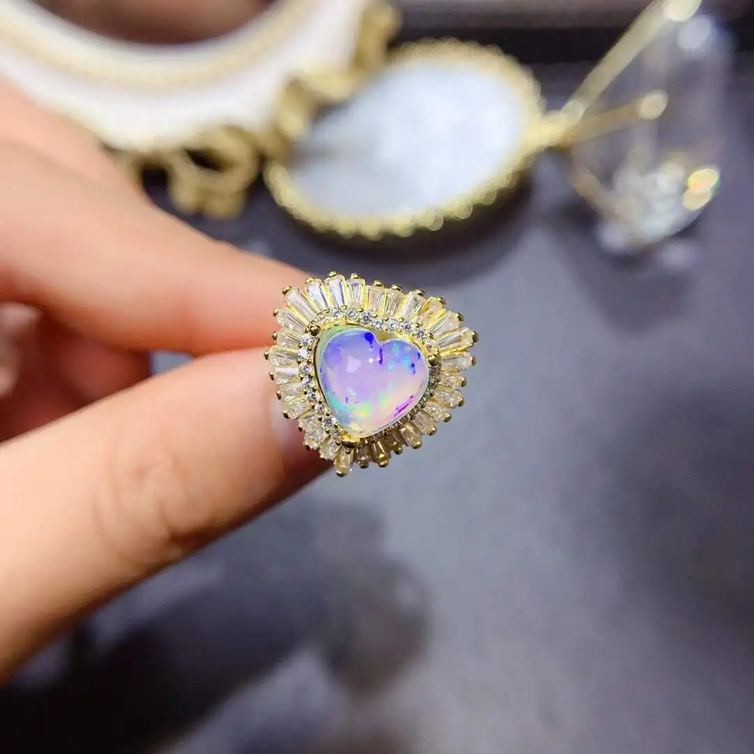 Elegant Gift for Your Wife NeNew Coming Opal Ring Natural Real Opal 925 Sterling Silver Delicate Women Wedding ring Fine Jewelry
Elegant Gift for Your Wife NeNew Coming Opal Ring Natural Real Opal 925 Sterling Silver Delicate Women Wedding ring Fine Jewelry