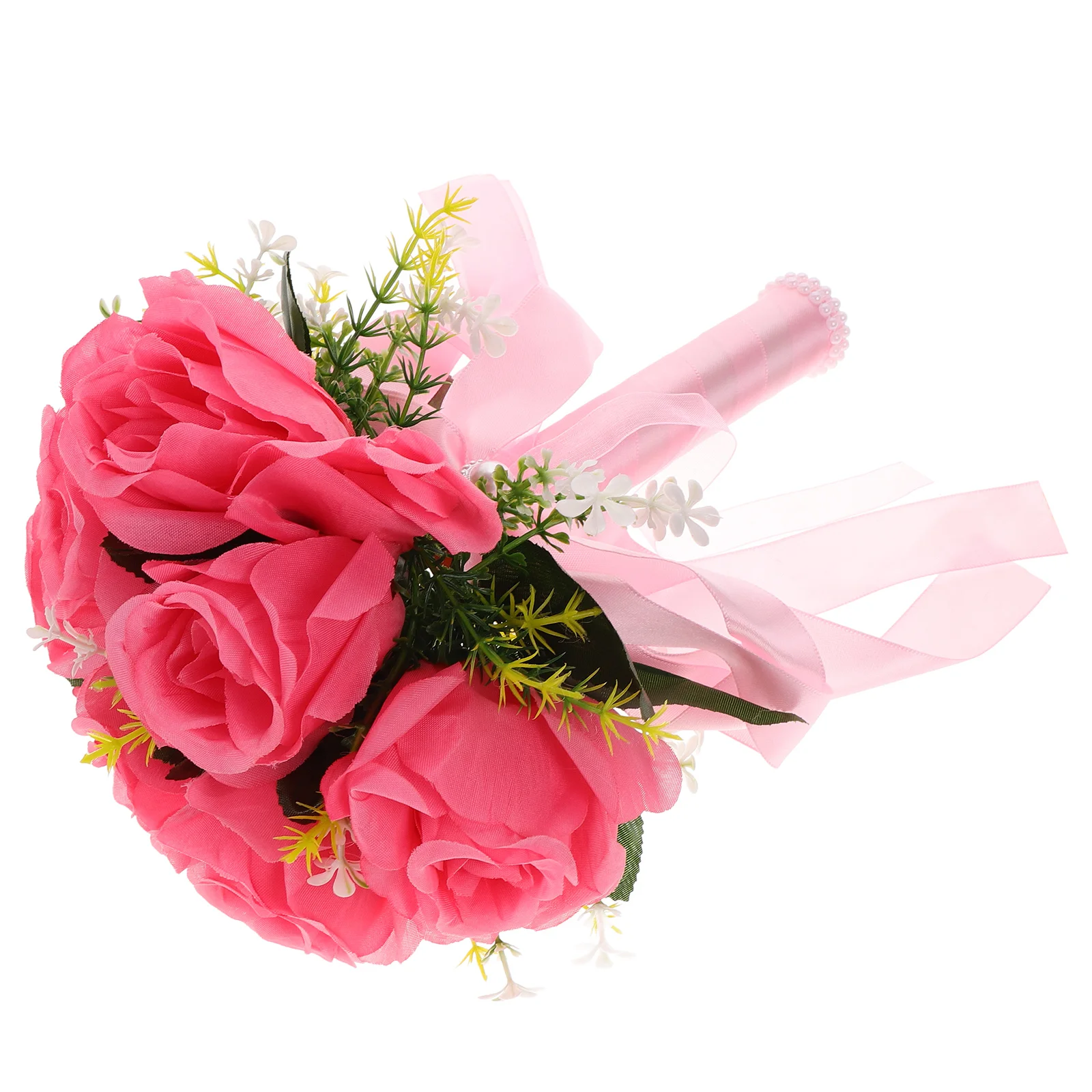 Artificial Flower Bridal Bouquet Rose Ribbon for Bride Wedding Party Stage Small SilkFlower Bridesmaids Elegant Design
Artificial Flower Bridal Bouquet Rose Ribbon for Bride Wedding Party Stage Small SilkFlower Bridesmaids Elegant Design