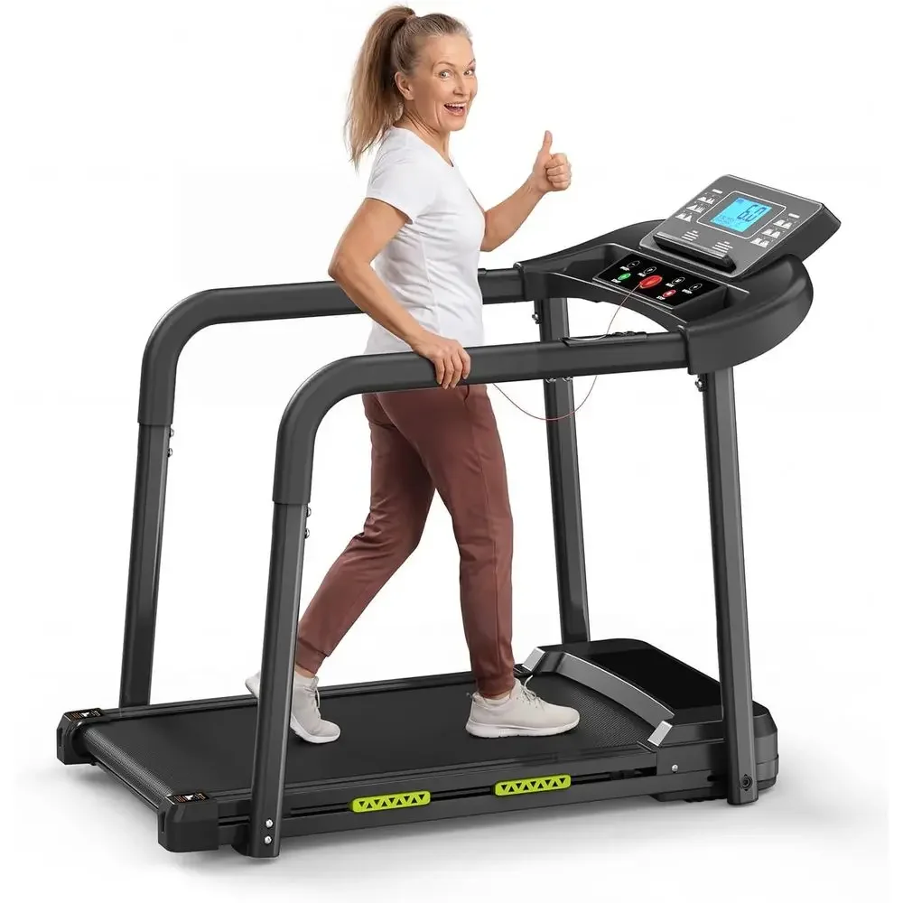 Senior-Friendly Home Treadmill with Long Rails, Heart Rate Monitor, Wide Belt, 2.5 HP, 300 lbs Capacity, PAD Stand & Cup Holder
Senior-Friendly Home Treadmill with Long Rails, Heart Rate Monitor, Wide Belt, 2.5 HP, 300 lbs Capacity, PAD Stand & Cup Holder