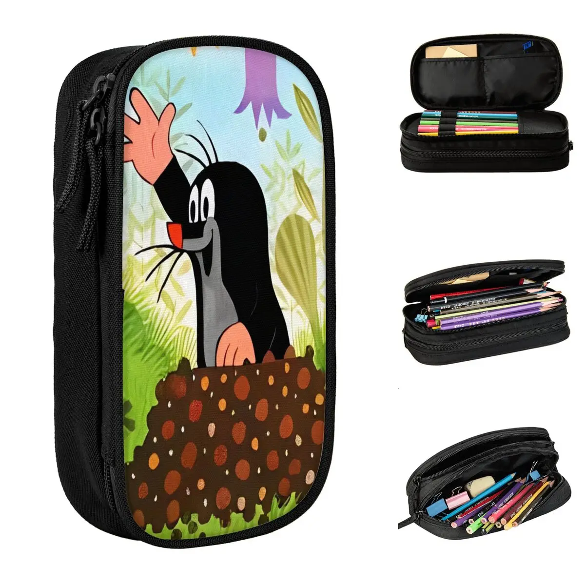 The Little Mole Pencil Case School Pencil Cases Double Layer Girls Boys Retro Large Capacity Pencil Bag School Stationery
The Little Mole Pencil Case School Pencil Cases Double Layer Girls Boys Retro Large Capacity Pencil Bag School Stationery