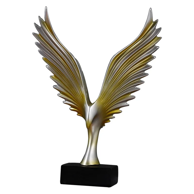 Nordic minimalist creative Dapeng Spreading Wings home, living room, TV cabinet, decorative resin decoration process
Nordic minimalist creative Dapeng Spreading Wings home, living room, TV cabinet, decorative resin decoration process