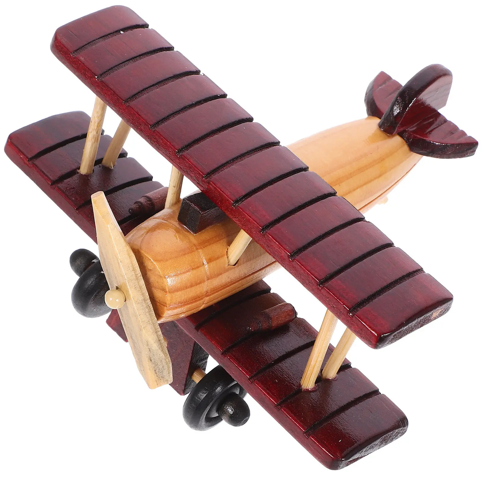 Wooden Retro Plane Ornament Vintage Aircraft Decorative Desktop Wood Craft Airplane Home Decoration Wooden Plane Model
Wooden Retro Plane Ornament Vintage Aircraft Decorative Desktop Wood Craft Airplane Home Decoration Wooden Plane Model