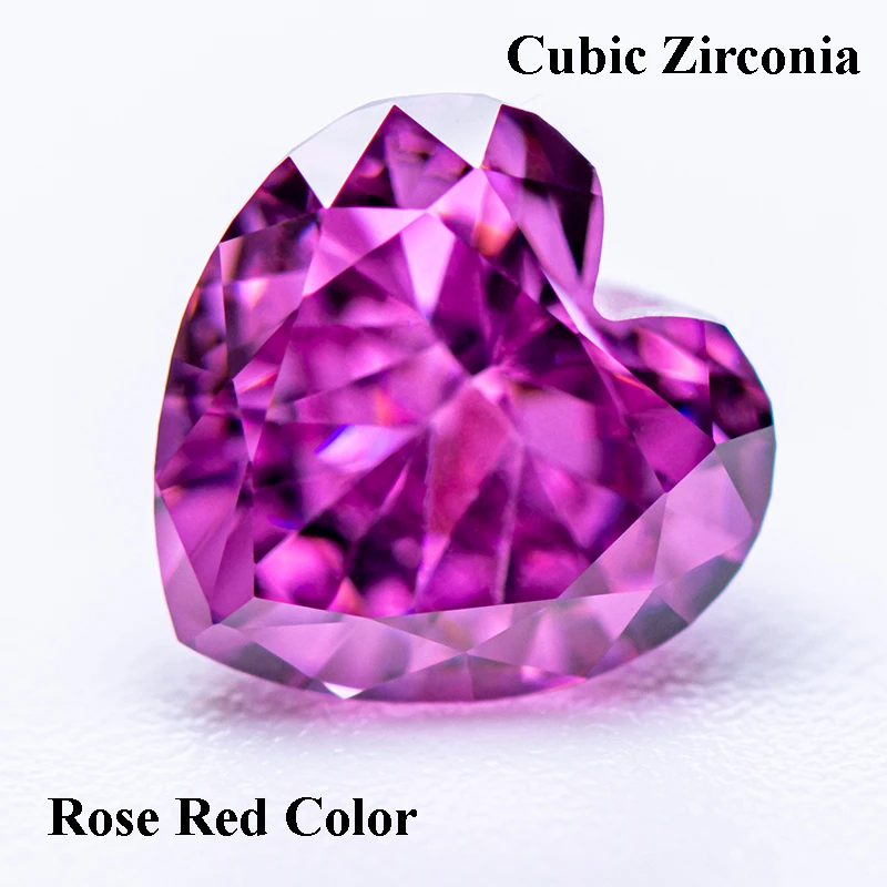 Cubic Zirconia Crushed Ice Cut Rose Red Color Heart Shape Charms Beads for Diy Jewelry Making Earrings Materials No Certificate
Cubic Zirconia Crushed Ice Cut Rose Red Color Heart Shape Charms Beads for Diy Jewelry Making Earrings Materials No Certificate
