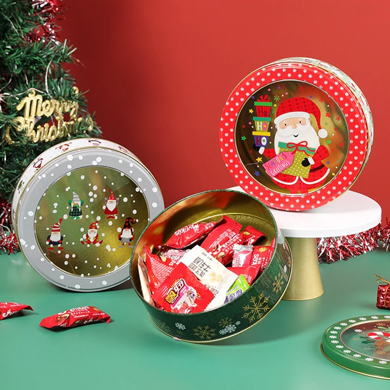 6 шт., рождественская подарочная банка, круглая прозрачная металлическая жестяная коробка для конфет, печенья, шоколада, упаковка, новогодний подарок для рождественской вечеринки для детей
6 шт., рождественская подарочная банка, круглая прозрачная металлическая жестяная коробка для конфет, печенья, шоколада, упаковка, новогодний подарок для рождественской вечеринки для детей