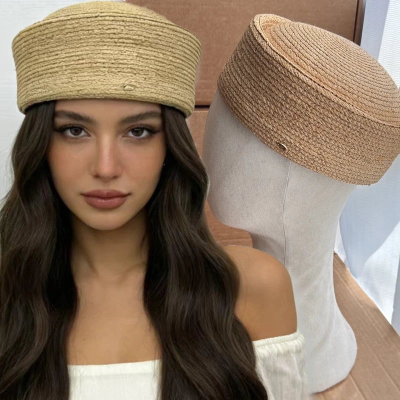 Japanese Straw Pillbox Hat Summer Retro Artistic Painter Beret Hat Woven Paper Straw Sun Hats Women Circle Concave Top Straw Cap
Japanese Straw Pillbox Hat Summer Retro Artistic Painter Beret Hat Woven Paper Straw Sun Hats Women Circle Concave Top Straw Cap