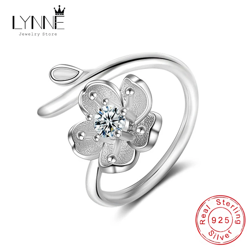 New Elegant Exquisite Sakura Zircon Adjustable Rings Women 925 Sterling Silver Fashion Jewelry Purple&Pink Rhinestone CZ Flower
New Elegant Exquisite Sakura Zircon Adjustable Rings Women 925 Sterling Silver Fashion Jewelry Purple&Pink Rhinestone CZ Flower