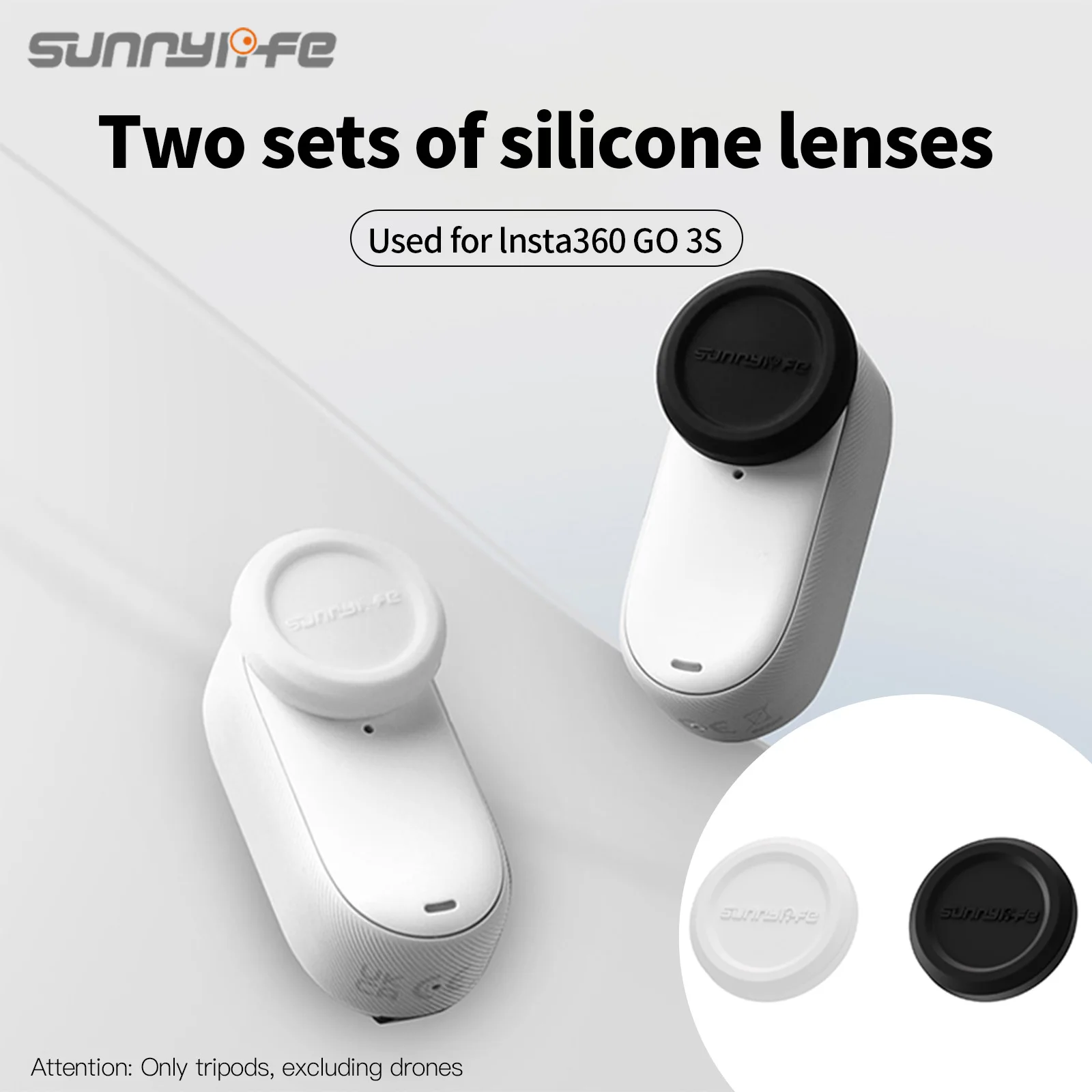 Sunnylife Silicone Lens Covers Anti-scratch For Insta360 GO 3S Thumb Action Camera Accessories Dust-proof Protective Cover
Sunnylife Silicone Lens Covers Anti-scratch For Insta360 GO 3S Thumb Action Camera Accessories Dust-proof Protective Cover