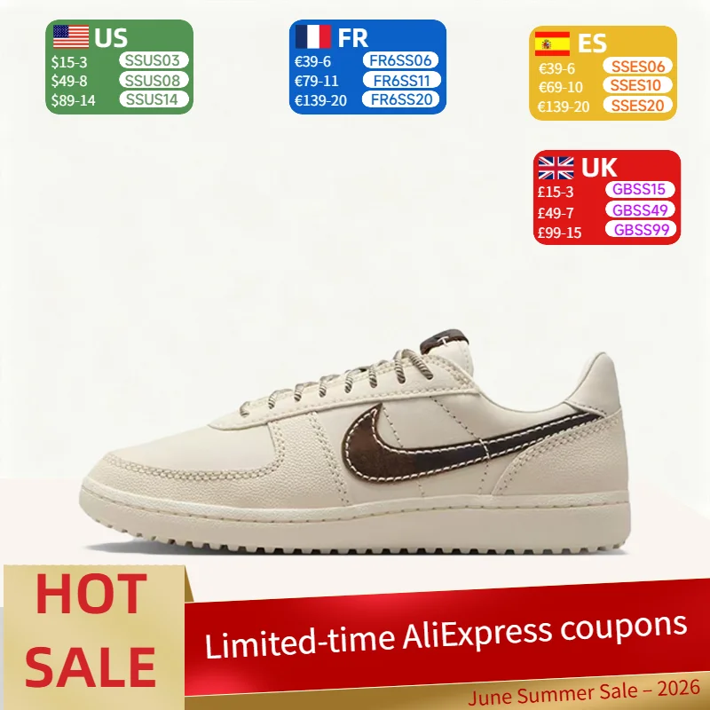 Nike FieldGeneral Retro College-Inspired Premium Thin Low-Top Casual Sneakers Unisex Style Beige IH7331-020
Nike FieldGeneral Retro College-Inspired Premium Thin Low-Top Casual Sneakers Unisex Style Beige IH7331-020