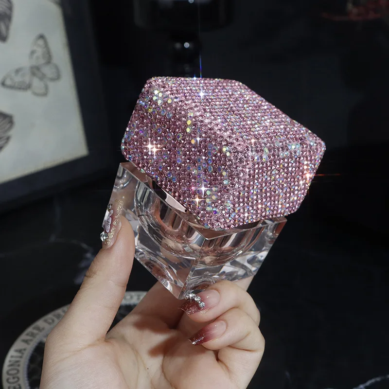 30g Transparent Empty Makeup Jar Refillable Face Cream Bottle Bling Diamond Lotion Pot Sample Packaging Container Storage Bottle
30g Transparent Empty Makeup Jar Refillable Face Cream Bottle Bling Diamond Lotion Pot Sample Packaging Container Storage Bottle