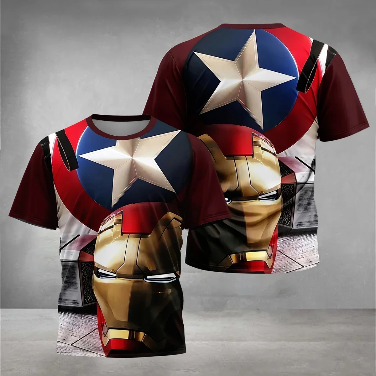 Модная мужская футболка Marvel Beauty Team с 3D принтом Battle Pose, уличная, с коротким рукавом, свободная, привлекательная, уличная, взрыв
Модная мужская футболка Marvel Beauty Team с 3D принтом Battle Pose, уличная, с коротким рукавом, свободная, привлекательная, уличная, взрыв