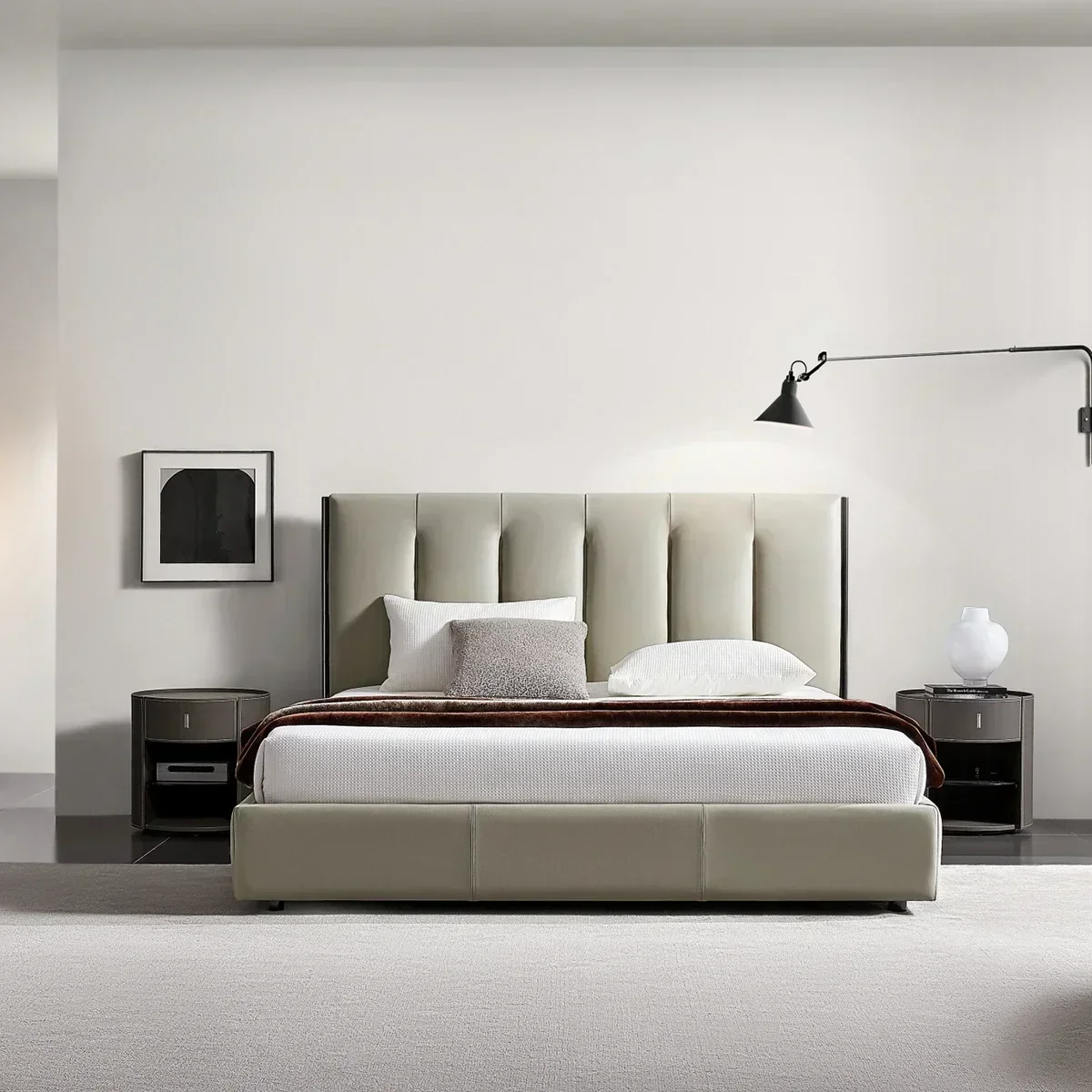 # Для кровати современного стиля, домашний спальный гарнитур из цельного дерева
# Для кровати современного стиля, домашний спальный гарнитур из цельного дерева