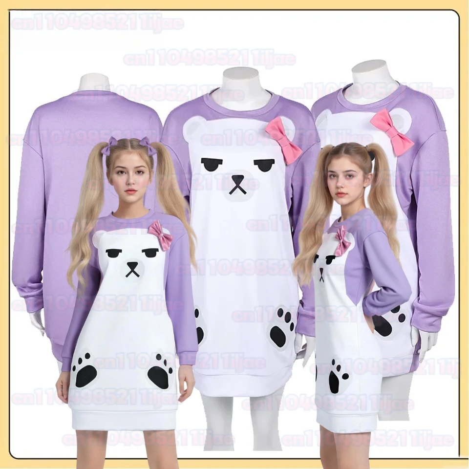 KPop Mira Cosplay Purple Pajamas Demon Movie Hunters Women Girls Roleplay Sleepwear Hoodie Hair Ring Suit Halloween Costume
KPop Mira Cosplay Purple Pajamas Demon Movie Hunters Women Girls Roleplay Sleepwear Hoodie Hair Ring Suit Halloween Costume