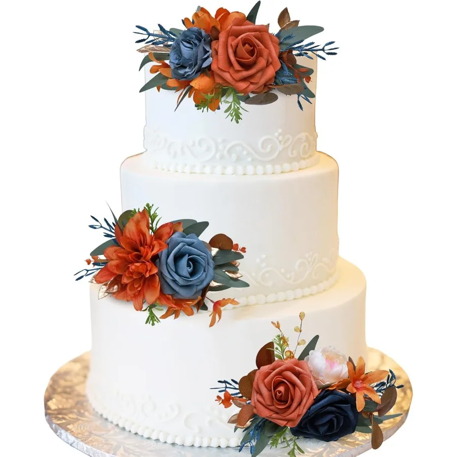 Набор топперов для торта из 3 предметов с искусственными цветами, оранжево-синий дизайн, идеально подходит для украшения свадебной церемонии, юбилея, Cele
Набор топперов для торта из 3 предметов с искусственными цветами, оранжево-синий дизайн, идеально подходит для украшения свадебной церемонии, юбилея, Cele