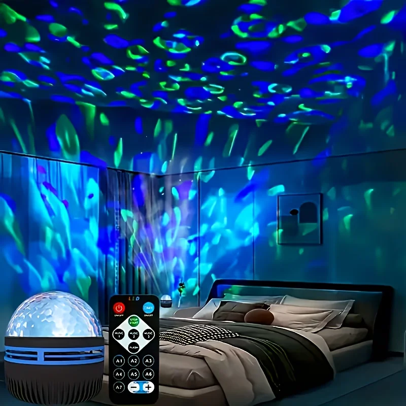 Galaxy Starry Projector LED Night Light Remote Control RGB Water Wave 7 Modes USB Plug-in Galaxy Lamp Bedroom Party Bar Decor
Galaxy Starry Projector LED Night Light Remote Control RGB Water Wave 7 Modes USB Plug-in Galaxy Lamp Bedroom Party Bar Decor