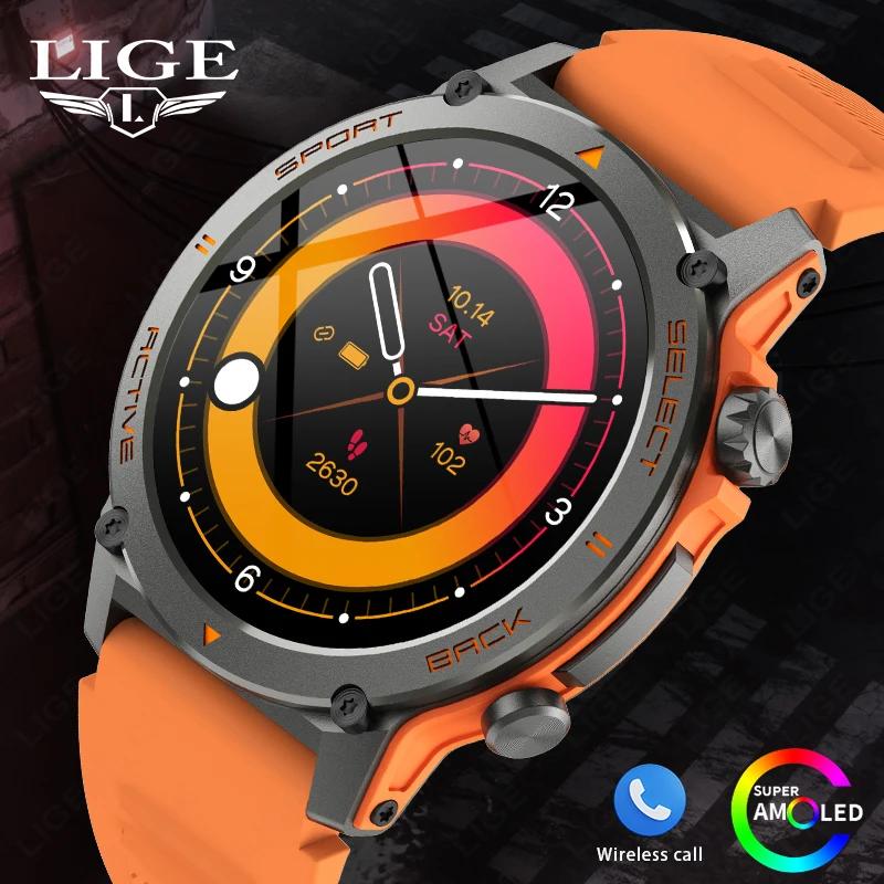 LIGE Sport Smart Watch Men IP68 Waterproof 466*466 AMOLED Screen AI Voice Bluetooth Call Watch Calories Tracker Smartwatch Women
LIGE Sport Smart Watch Men IP68 Waterproof 466*466 AMOLED Screen AI Voice Bluetooth Call Watch Calories Tracker Smartwatch Women
