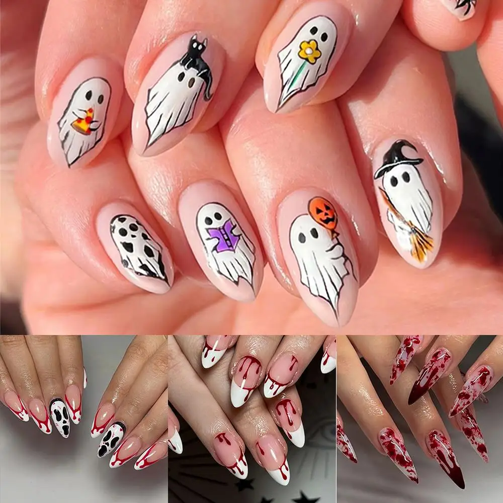 24pcs Wearable Short Full Cover Art Fake Nail Halloween False Nail Feanch Artificial Nail Extension Press On Nail Tips Manicure
24pcs Wearable Short Full Cover Art Fake Nail Halloween False Nail Feanch Artificial Nail Extension Press On Nail Tips Manicure