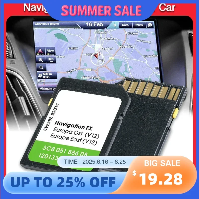 for VW FX V12 Ost East Map Navigation SD GPS SD Card Europa Version Software Sat Nav 2020
for VW FX V12 Ost East Map Navigation SD GPS SD Card Europa Version Software Sat Nav 2020