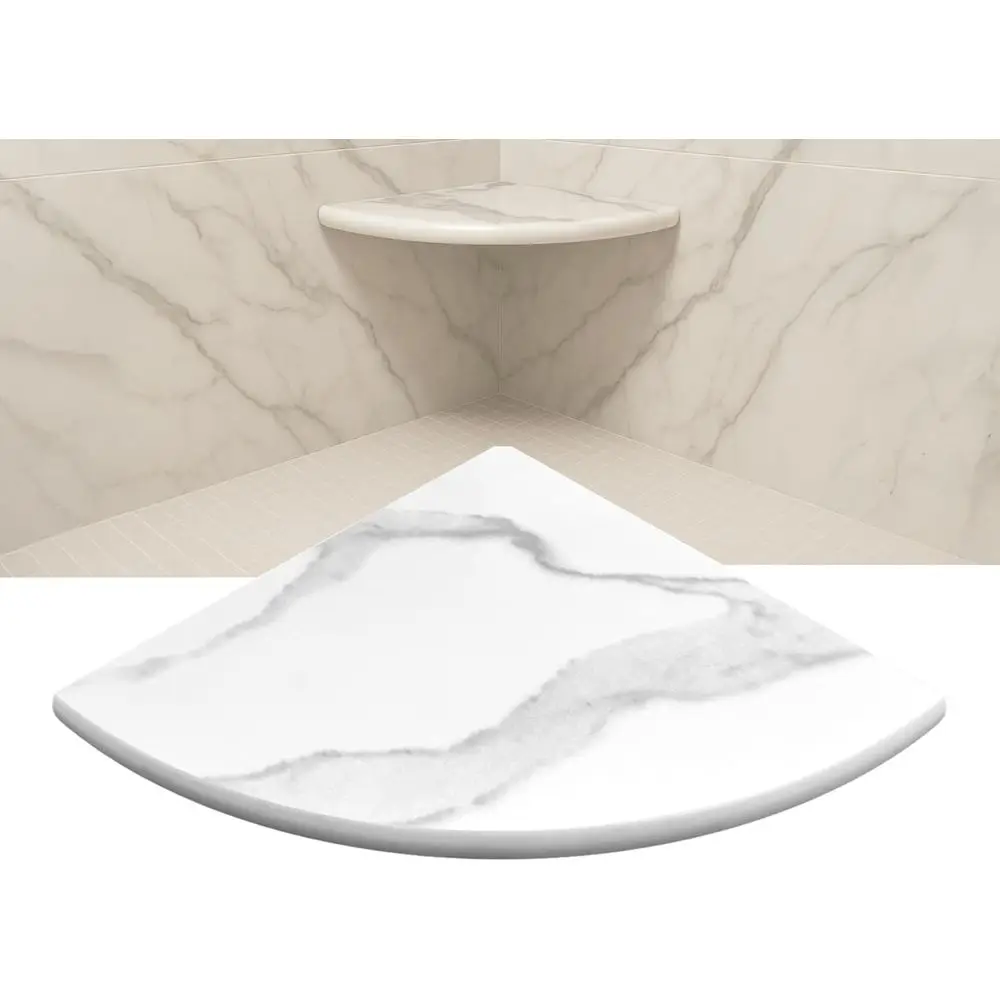 18 Inch Engineered Marble Shower Caddy, Wall-Mounted, Classic Lattice Design
18 Inch Engineered Marble Shower Caddy, Wall-Mounted, Classic Lattice Design