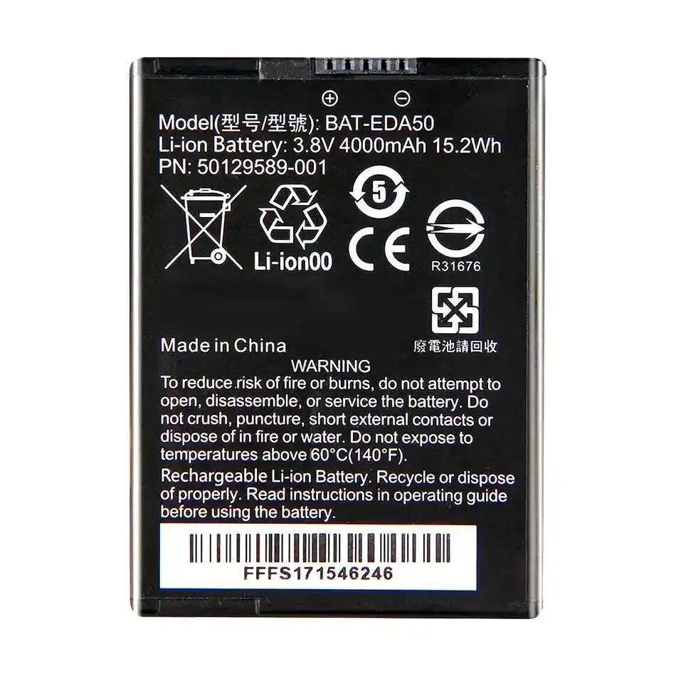 4000Mah For Honeywell EDA50 Eda50hc Scanpal EDA40 EDA50K Bat-EDA50 Premium Replacement Handheld Terminal Device Battery
4000Mah For Honeywell EDA50 Eda50hc Scanpal EDA40 EDA50K Bat-EDA50 Premium Replacement Handheld Terminal Device Battery