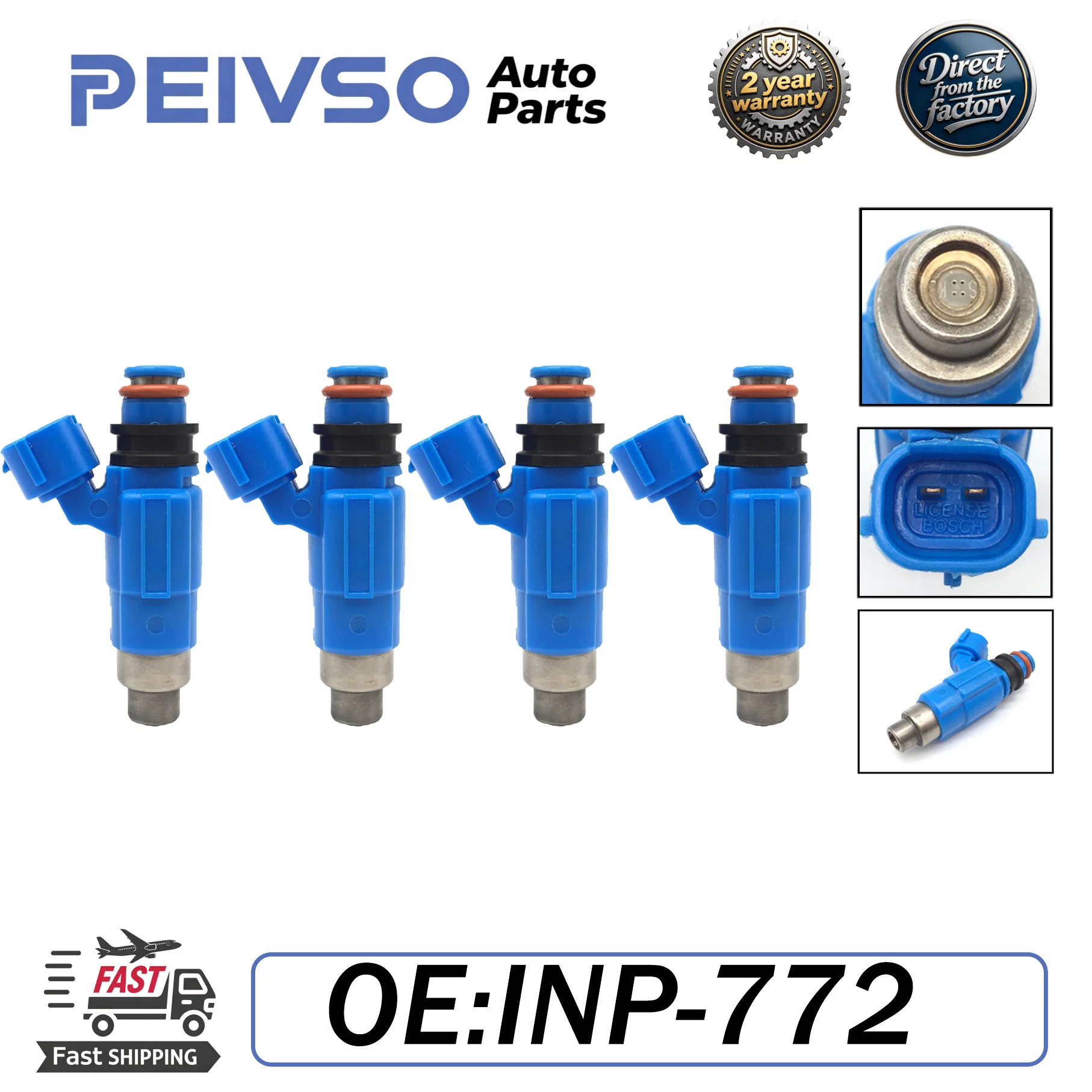 PEIVSO 4pcs/lot INP-772 High-Quality Fuel Injector For Suzuk-i Carry Mazd-a BT-50/B-2.6 15710-78G00 772018A
PEIVSO 4pcs/lot INP-772 High-Quality Fuel Injector For Suzuk-i Carry Mazd-a BT-50/B-2.6 15710-78G00 772018A