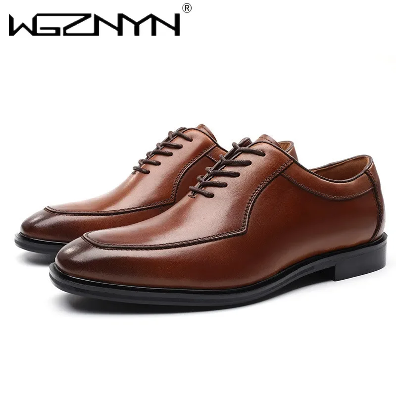Luxury Designer Business Men Shoes Classic Leather Formal Dress Shoes For Men Breathable Pointed Toe Office Wedding Oxford Shoe
Luxury Designer Business Men Shoes Classic Leather Formal Dress Shoes For Men Breathable Pointed Toe Office Wedding Oxford Shoe