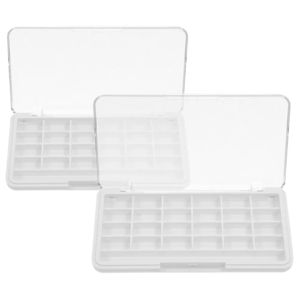 2pcs Eye Shadow Storage Box Large Capacity Transparent Diy Makeup Palette Empty Lipstick Container Blush Organizer Refillable
2pcs Eye Shadow Storage Box Large Capacity Transparent Diy Makeup Palette Empty Lipstick Container Blush Organizer Refillable