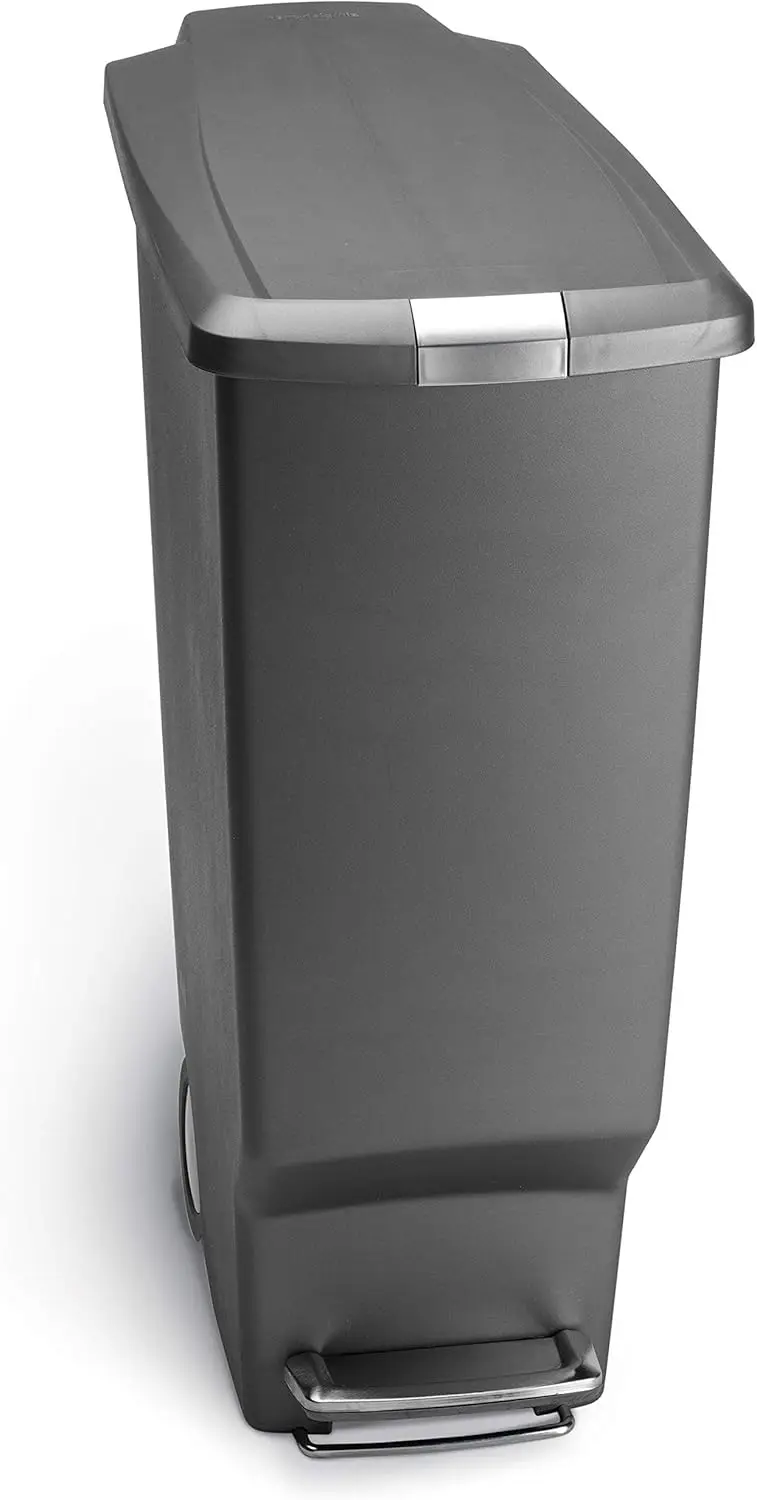 40 Liter Slim Kitchen Step Trash Can with Silent Close Lid, Lock for Pets & Kids, Space-Saving Design
40 Liter Slim Kitchen Step Trash Can with Silent Close Lid, Lock for Pets & Kids, Space-Saving Design
