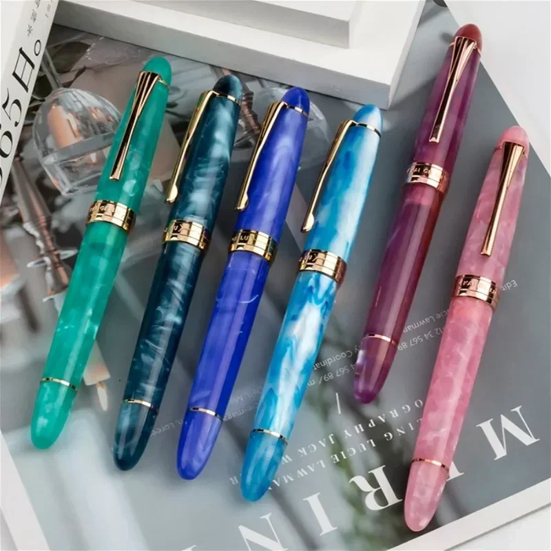 Kaigelu Torpedo Fountain Pen Hand Pushed Long Knife EF/F/M Nib Writing Ink Pen School Supplies Business Writing Smooth Gift
Kaigelu Torpedo Fountain Pen Hand Pushed Long Knife EF/F/M Nib Writing Ink Pen School Supplies Business Writing Smooth Gift