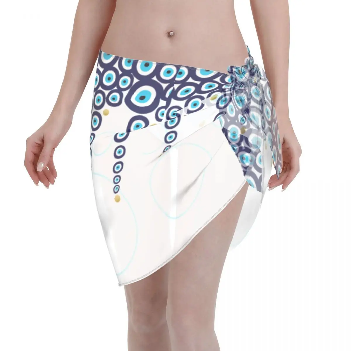 Custom Evil Eye Hanging Beads In Blue And Gold Skirt Nazar Hamsa Boho Short Sarongs Beach Wrap Travel Vacations Beach Cover ups
Custom Evil Eye Hanging Beads In Blue And Gold Skirt Nazar Hamsa Boho Short Sarongs Beach Wrap Travel Vacations Beach Cover ups