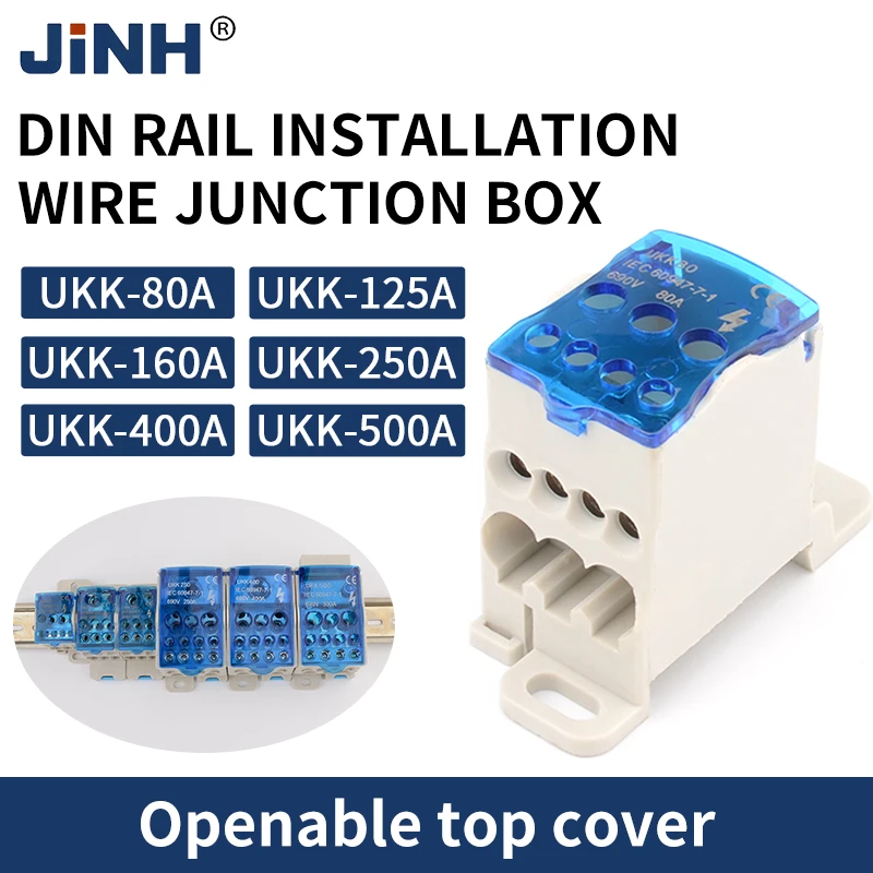 Din Rail Terminal Block UKK 80-500A Distribution Box 1 In Multiple Out Wire Electrical Universal Cable Connector Junction
Din Rail Terminal Block UKK 80-500A Distribution Box 1 In Multiple Out Wire Electrical Universal Cable Connector Junction