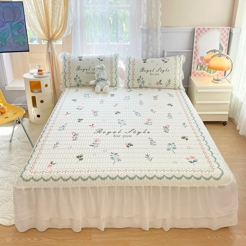 3pcs Light Luxury Style Latex Mattress Cover Set 1pc Mattress Cover+2pcs Pillowcase Light Breathable Washable
3pcs Light Luxury Style Latex Mattress Cover Set 1pc Mattress Cover+2pcs Pillowcase Light Breathable Washable