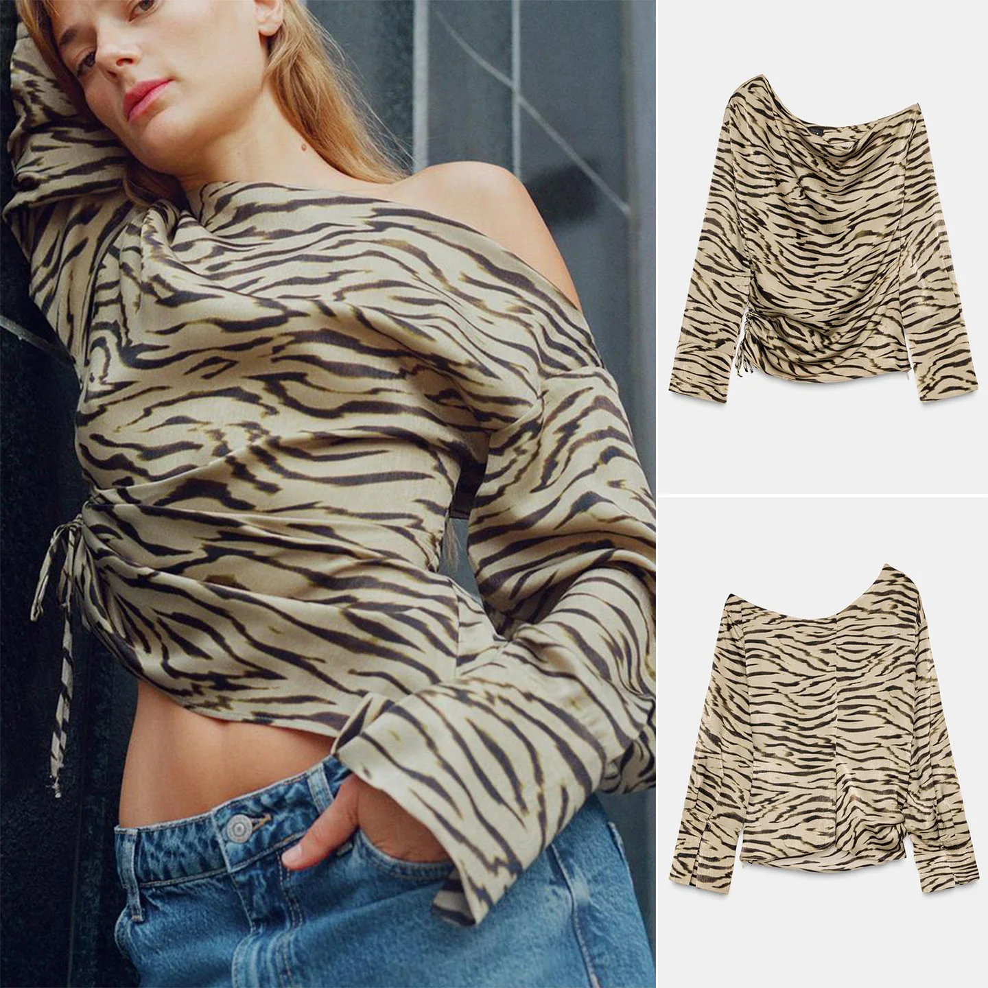 Новая женская длинная асимметричная блузка с животным принтом, дизайнерская, с плиссировкой, в европейском стиле, из полиэстера...
Новая женская длинная асимметричная блузка с животным принтом, дизайнерская, с плиссировкой, в европейском стиле, из полиэстера...