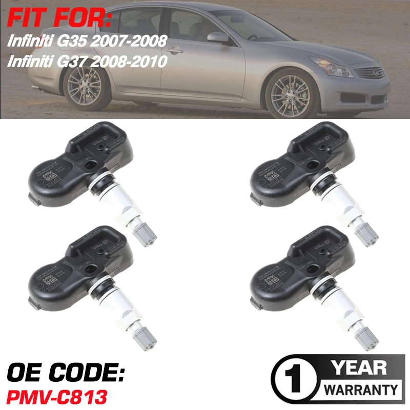 315MHZ TPMS Tire Pressure Monitor Sensor For Infiniti G35 2007 2008 Infiniti G37 2008-2010 2009 PMV-C813 40700-JK00A 40700-JK01B
315MHZ TPMS Tire Pressure Monitor Sensor For Infiniti G35 2007 2008 Infiniti G37 2008-2010 2009 PMV-C813 40700-JK00A 40700-JK01B