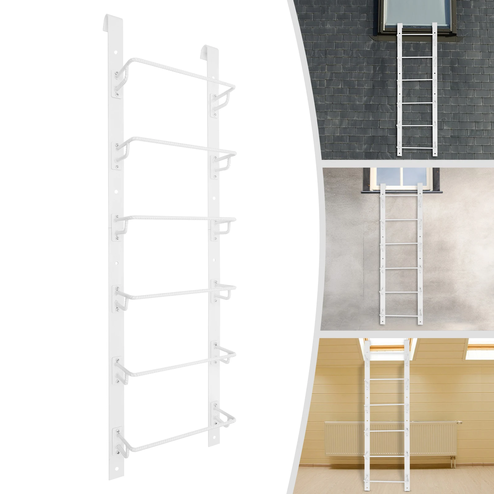 1.71m/1.99m Height Window Well Ladder, Heavy-Duty Steel Window Well Ladder, Egress Ladder for 73-93in/83-103in Window Well Depth
1.71m/1.99m Height Window Well Ladder, Heavy-Duty Steel Window Well Ladder, Egress Ladder for 73-93in/83-103in Window Well Depth