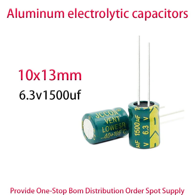6.3v1500uf 10x13mm 100PCS Direct insertion Aluminum electrolytic capacitors
6.3v1500uf 10x13mm 100PCS Direct insertion Aluminum electrolytic capacitors