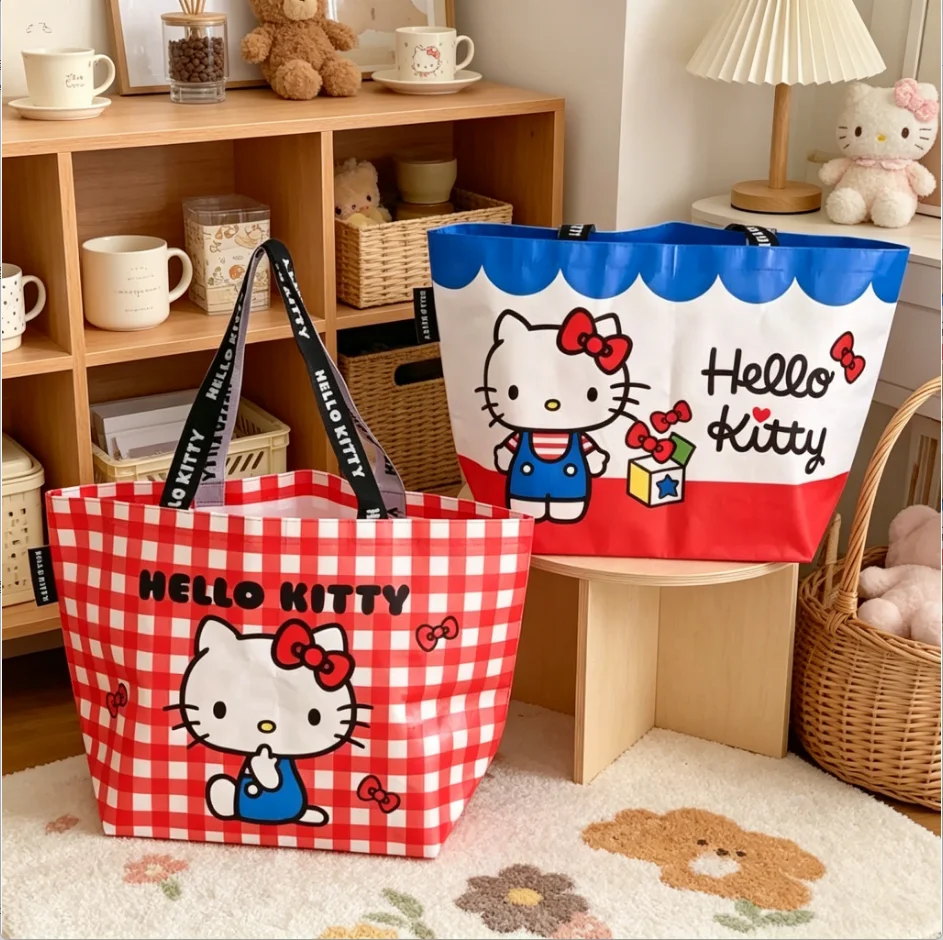 Сумка-шоппер Hello Kitty Cat Family Series, складная, портативная, тканая, с мультяшным принтом, на плечо, подарок для девочек
Сумка-шоппер Hello Kitty Cat Family Series, складная, портативная, тканая, с мультяшным принтом, на плечо, подарок для девочек