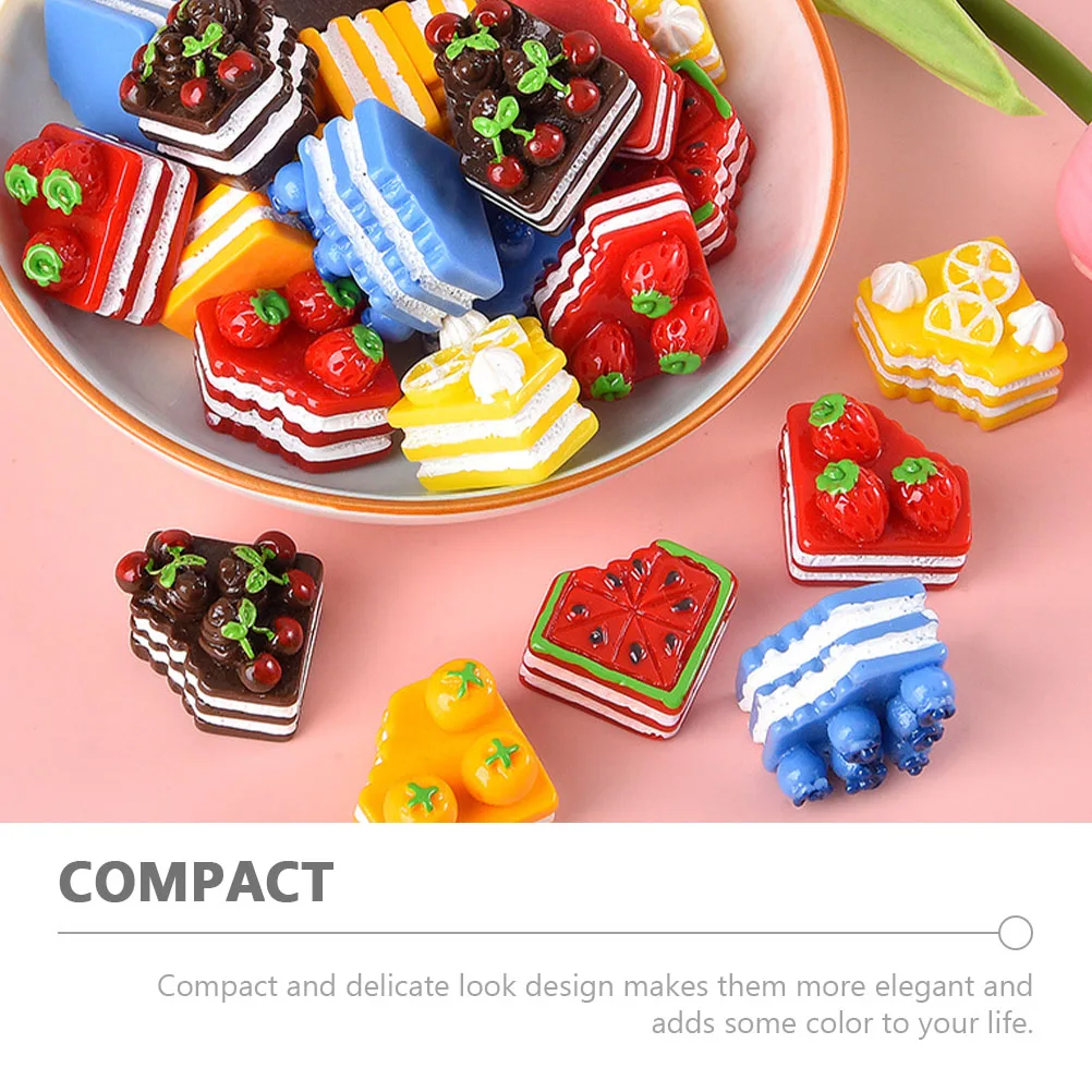10Pcs Miniature Cake Resin Accessories Premium Material Durable Practical Use for Home DIY Gift Mini Food Decoration
10Pcs Miniature Cake Resin Accessories Premium Material Durable Practical Use for Home DIY Gift Mini Food Decoration