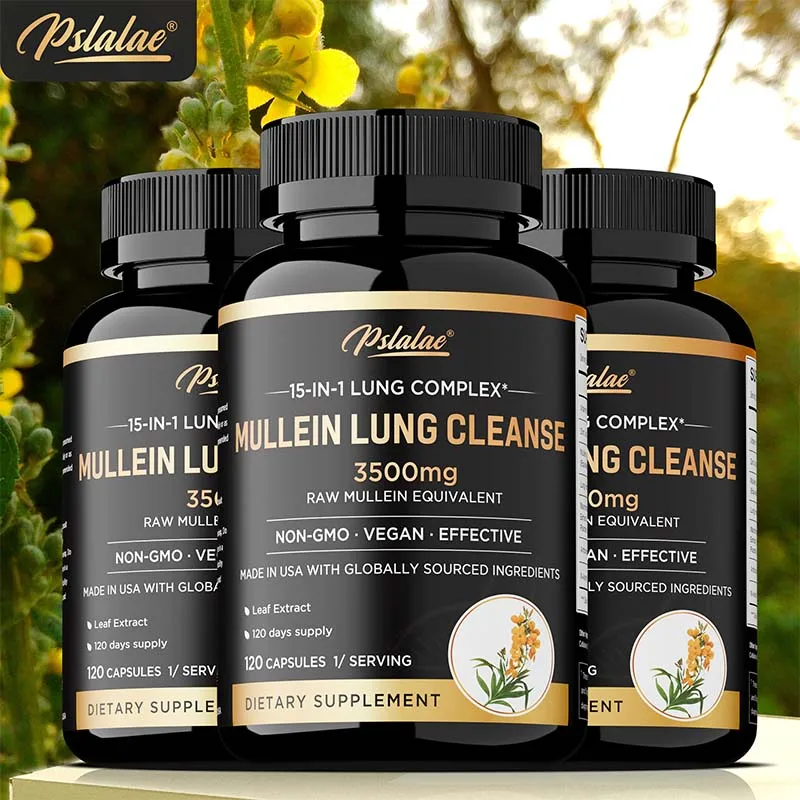 Mullein Lung Cleansing - Lung Clearing, Lung Health, Immunity - Smoker's Respiratory Supplement, Vegetarian Capsules
Mullein Lung Cleansing - Lung Clearing, Lung Health, Immunity - Smoker's Respiratory Supplement, Vegetarian Capsules