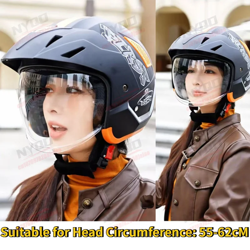 Motorcycle Riding Retro Helmet for Men and Women 3/4 Helmet Four Season Half Winter Cold Resistant and Warm Safety Helmet
Motorcycle Riding Retro Helmet for Men and Women 3/4 Helmet Four Season Half Winter Cold Resistant and Warm Safety Helmet